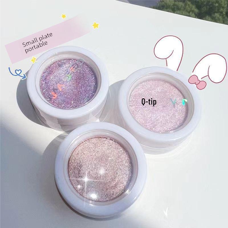 JADED Jiada Single-Color Eye Shadow Palette with Glitter and Pearlescent Highlights - Compact & Convenient for Students