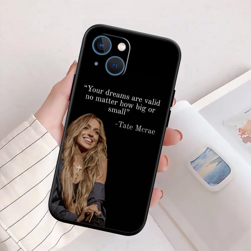 Tate McRae Muschel Handyhülle für Samsung Galaxy Note 10 20 S23 S24 S25 Ultra FE Plus Edge Lite A02S A35 A07 A17