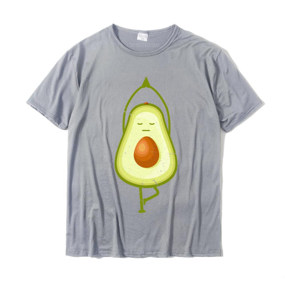 Avocado Yoga Funny Namaste Meditation Vegan Tees Fashion Unisex Tees Slim Fit T Shirts Cotton Casual