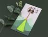 Cute Panda with Tassels - Peach Blossom Art Bookmark