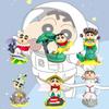 Exquisite Astronaut Figurine Globetrotting Alice Little Shin Action Figure Model Display