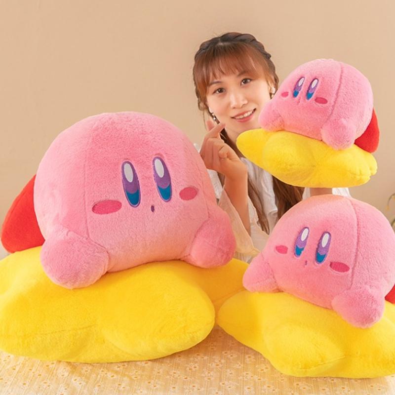 30-60 Kirby Plush Toy Cute Stuffed Doll Big Size Cartoon Cute Anime Star Hug Pillow Pink Gift for Kids Birthday Room Decoration