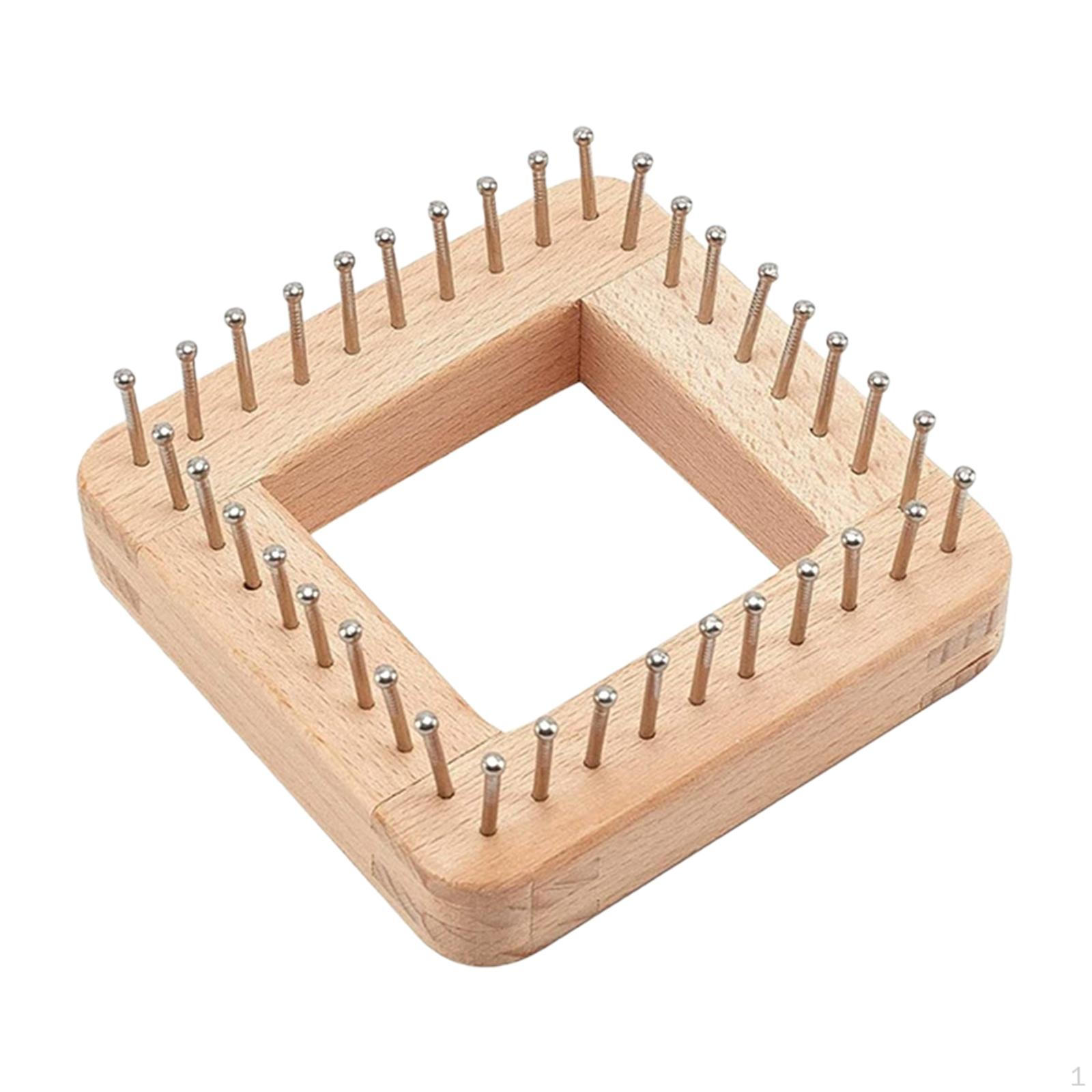 

Knitting Board Accessories, Wear-resistant, for Beginners, Scarves, Crochet 10cmx10cmx3.5cm