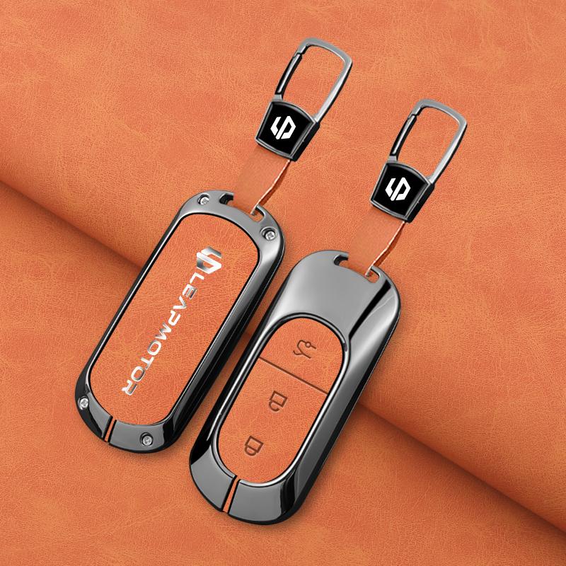 Zinc Alloy Car Key Case Cover for Leapmotor t03 s01 c11 for 2023 Leapmotor C01 T03 S01 C11 Leap Motor Holder Key Fob Keychain
