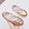 Children's Ballet Dance Shoes, Soft Sole Without Tie, Adult Practice, PU Shiny Dancing Cat Paw Shoes for Dance Performances