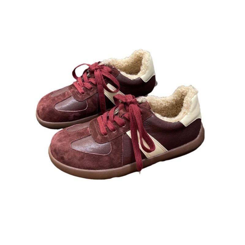 New velvet women's new winter versatile platform casual board shoes warm and non-slip cotton shoes tide