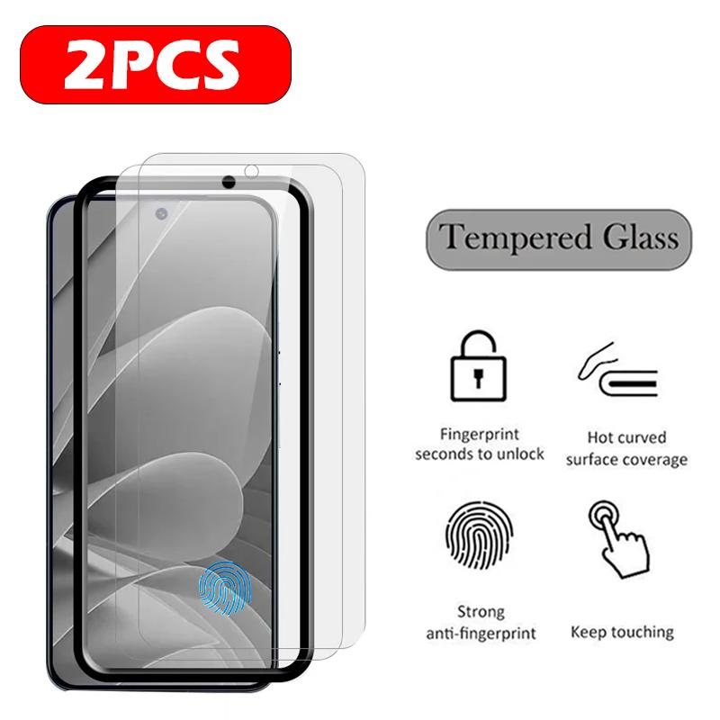 2PC Tempered Glass for Google Pixel 8 7 6 5 Screen Protector for Google Pixel 8 Pro 7a 6a 5a Glass