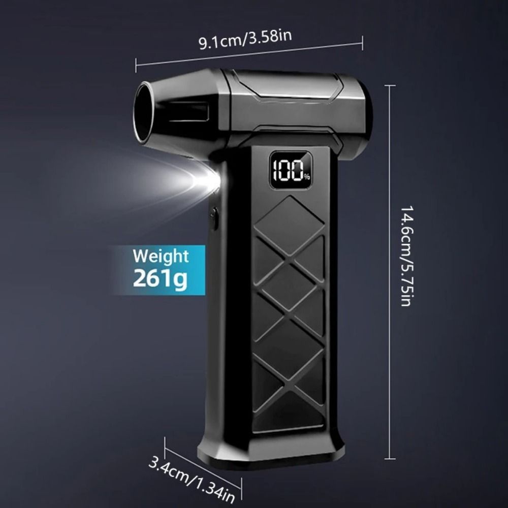 Digital Display Handheld Turbo Violent Fan 110000 RPM Mini Electric Air Blower  Blowing Snow