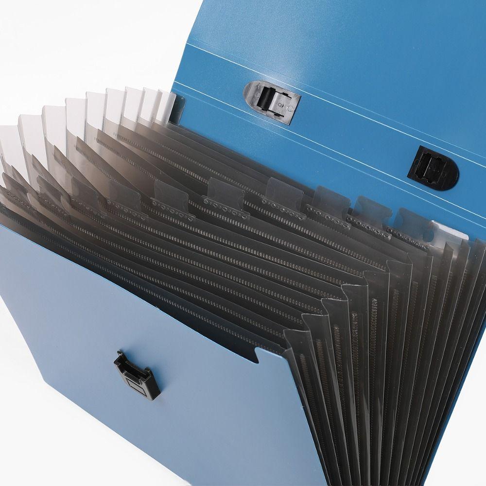 Pasta Sanfonada de Grande Capacidade Porta-Documentos Portátil A4 Organizador de Mesa