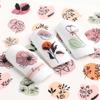 4Pcs Nail Art Slider Black Green Leaves Colorful Flowers Butterfly Spring Summer Nail Simple Designs Nail Art Stickers