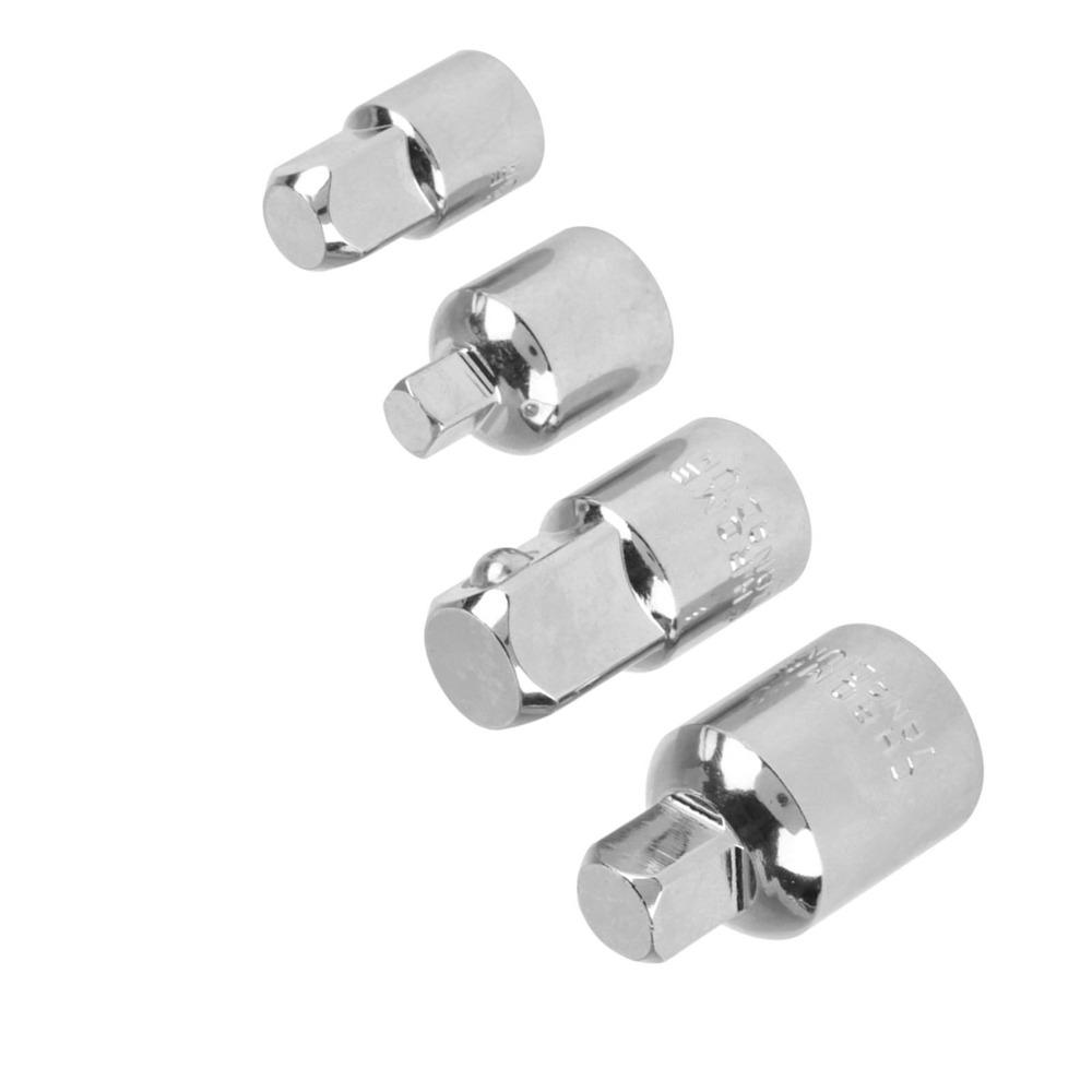 Full Polished Socket Adapter Set 4 PCS Socket Wrench Adapter Reducer Set  Automotive Maintenance
