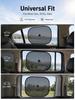 Universal Car Side Window Sunshade Suction Cup Mesh Curtain UV Protection Heat Insulation
