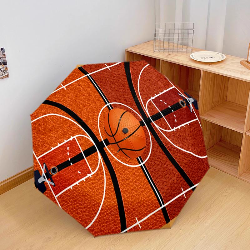 1PC basketball sport Umbrella Portable Folding Umbrella Iron Frame Hole Bone Structure Outdoor Home Umbrella A7