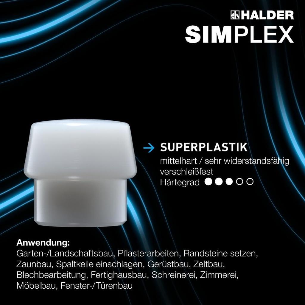 Halder Simplex Insert Polyethylene Diameter 80 (White) 3207.080
