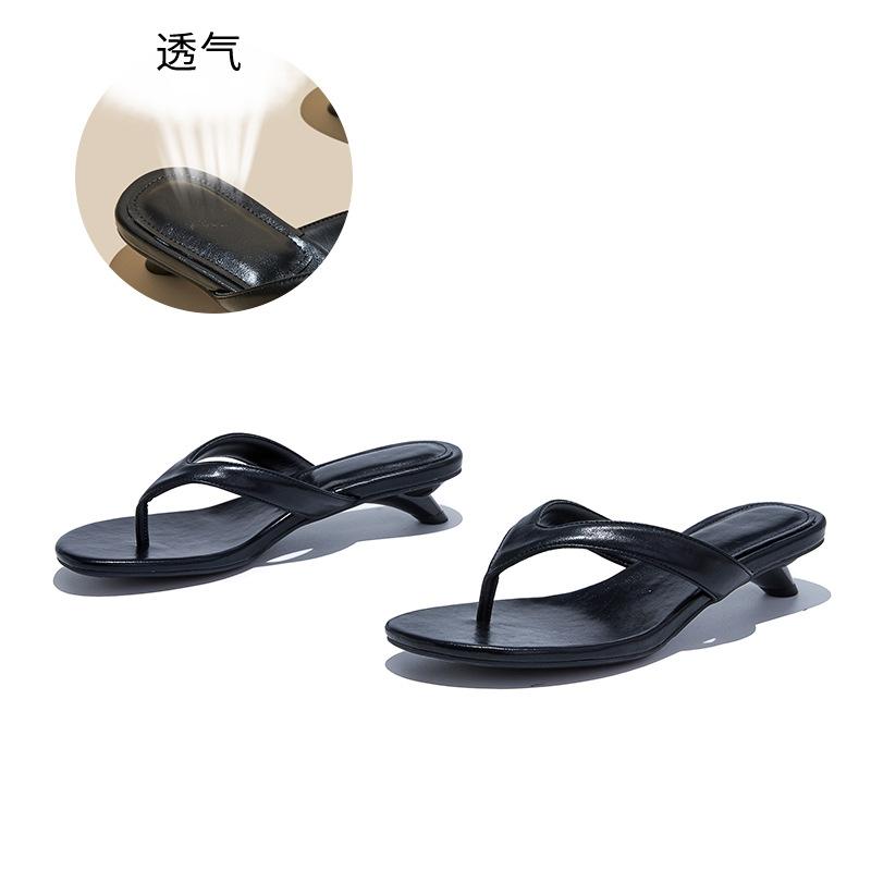 

Cat and flip-flops women s summer new wear high-end beach slippers fashion versatile cool slippers children 35 чёрный