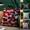 Full Print Pattern of Fruits Pillow Case Comfort Sofa Bed Silky Elegant Invisible Zipper Decorative Cushion Cover