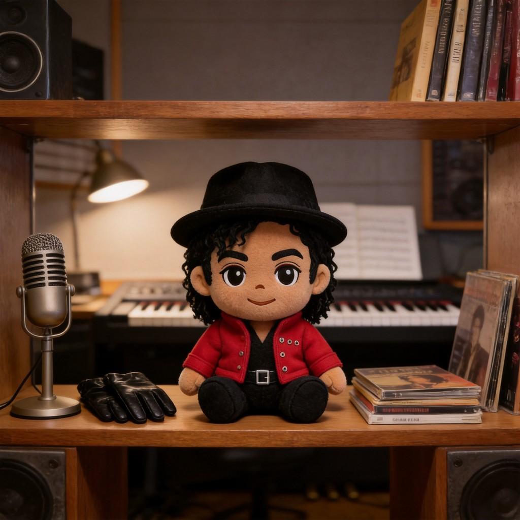Michael Jackson Plush Toy With Short Pile Fabric For Collectors And Kids