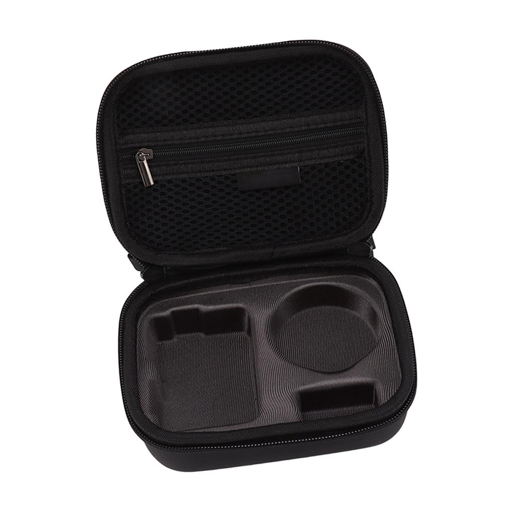 Sports Camera Storage Bag Large Capacity Perfect Fit Mesh Bag Design PU Leather Two Way Zipper with Lanyard Camera