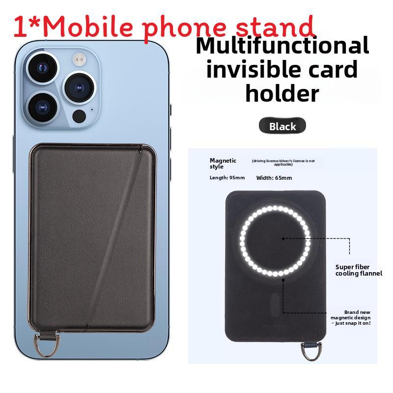 Magsafe Card Holder Wallet With Magnetic Stand For Phone And Desk Organization