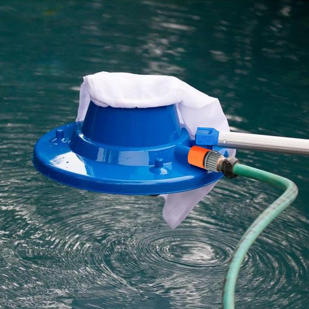 Professional Pool Vacuum Cleaning Suction Head with Mesh Bag Swimming Pool Set Cleaner Brush for Spring Outdoor Pool Accessories