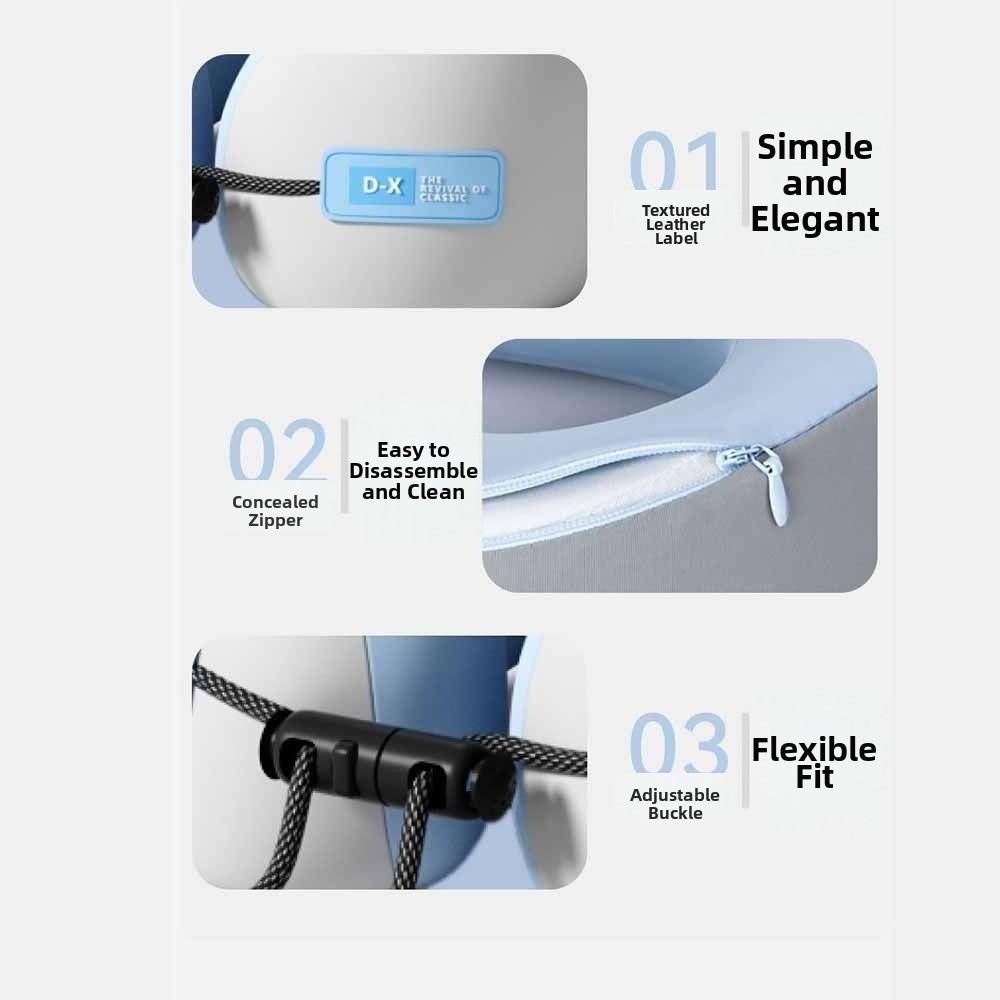 Double Hump Design U Shaped Neck Pillow Ergonomic Design Cervical Pillow  Airplane Travel