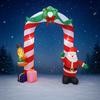 7.8FT Christmas Yard Decor Inflatable Archway Claus Santa Sleigh Gift with LED Xmas Toy Supplies Home Decoration Ornament Gift