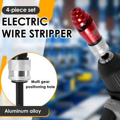 Electric Wire Stripper Adjustable Fast Cable Peeler Tool Wire Twisting Tool Power Drill Driver for 2.5/4/6 Square Wire