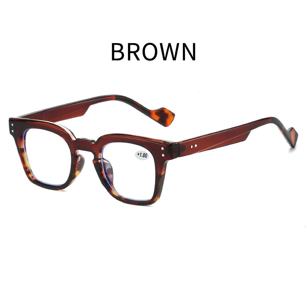

2502 Anti-Blue Glasses Men And Women Japan And Korea Fashion Large Frame Square Frame Optical High Definition Reading Glasses 0 degree - anti-blue light glasses