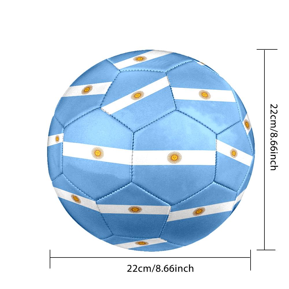 1pc Argentine Flag Art Size 5 Soccer Ball, Suitable for Practice Matches/tournament Training,Lightweight and Durable Gt7071