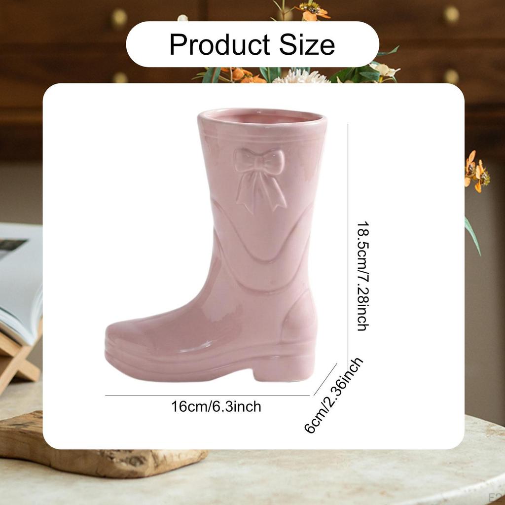Flower Vase Boot Planter Decorative Vases Arrangement for Living Room Office