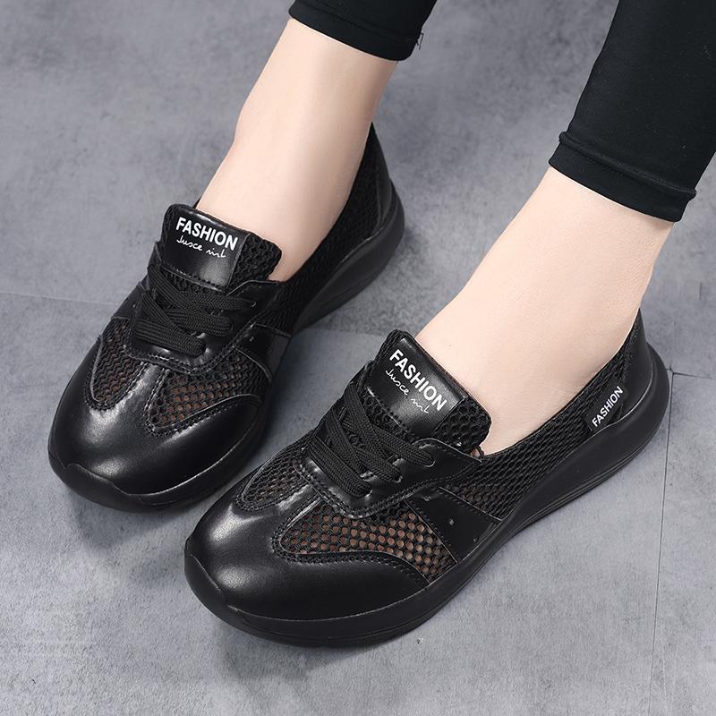 

Летняя освежающая сетчатая повседневная обувь Простая и сбалансированная амортизация и эластичные легкие кроссовки Женские размеры 35-42 41EU/CN42