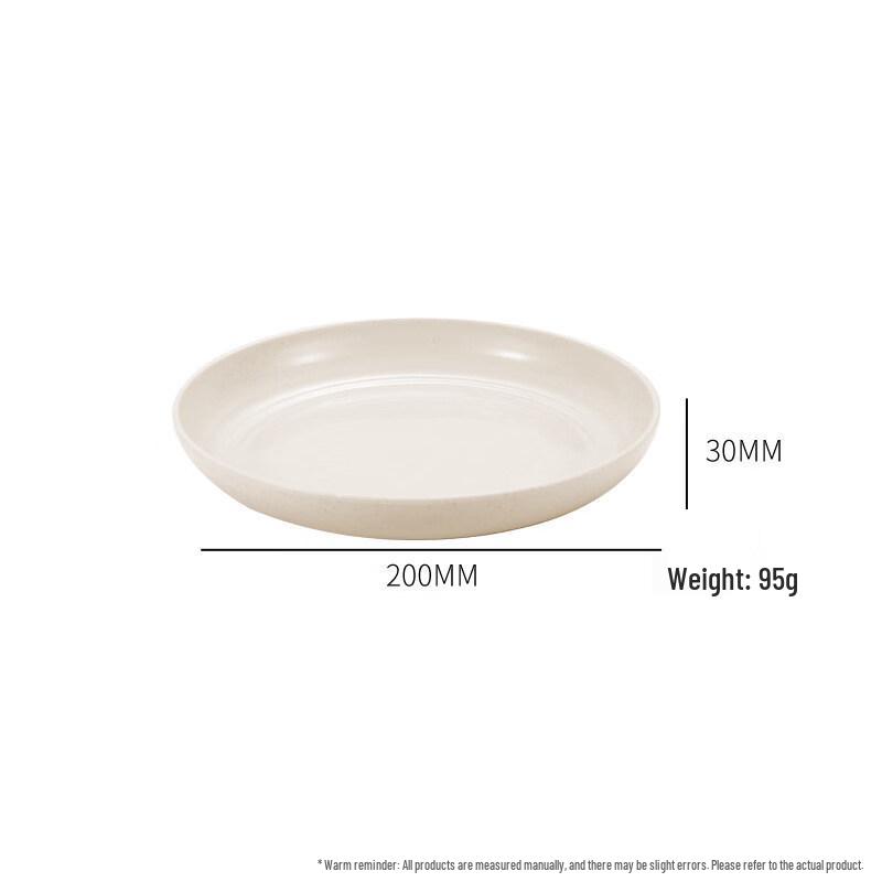 

ZISIZ Wheat Straw Disposable Plates