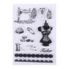 1pc Clear Stamp Transparent Silicone Stamp Spill and Splatter Rubber Stamp for Scrapbook Journal Card Making