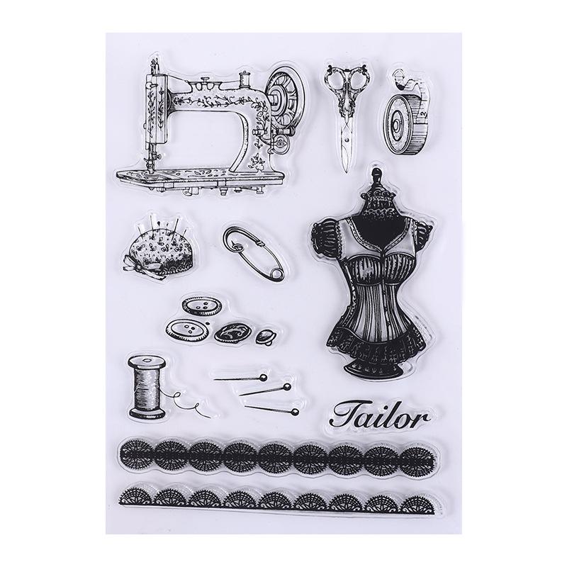 1pc Clear Stamp Transparent Silicone Stamp Spill and Splatter Rubber Stamp for Scrapbook Journal Card Making