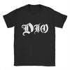 DIO Rocková kapela Tričko Léto Populární Trička Pánská 100% Bavlna O Krk Nadměrná Trička Krátký Rukáv Streetwear Topy