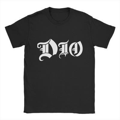 DIO Rock Band  T-Shirt Summer  Popular T Shirts Men 100% Cotton O Neck Oversized Tees Short Sleeve Streetwear Tops