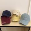 Simple Small Letter Embroidered Baseball Cap Women's Spring and Summer Travel Wide Brim Sunshade Versatile Face Small Cap