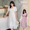 Home Large Size Women's Clothing Summer New Ins Gentle Wind Temperament V-Neck Skinny Floral Dress 260487