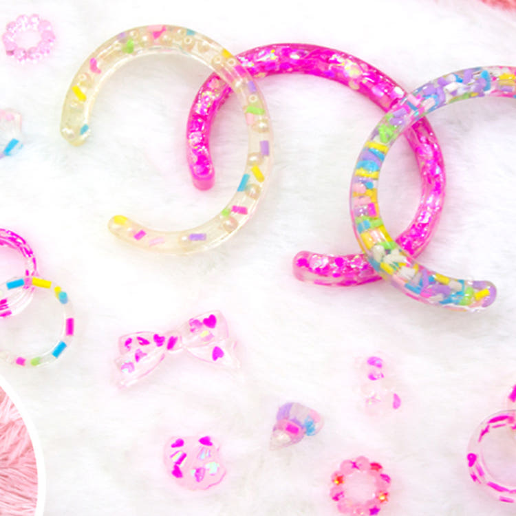 

[mimi world] Mimiworld DIY Crystal Resin Art Heart Shaker Photo Set with Shell Lamp