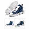 Tendência de sapatos de lona de cano alto masculino casual legal moda estilo de rua tênis hip hop para adolescentes