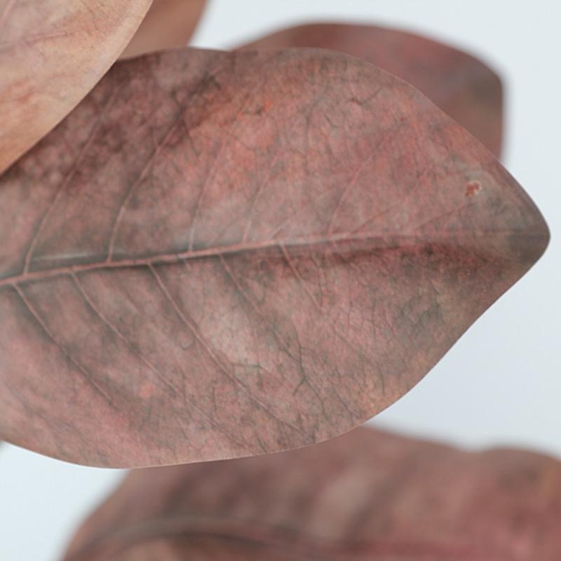 Artificial Magnolia Twig With Realistic PVC Touch Leaves And Bud For Wedding Floral Arrangement Festival Decoration
