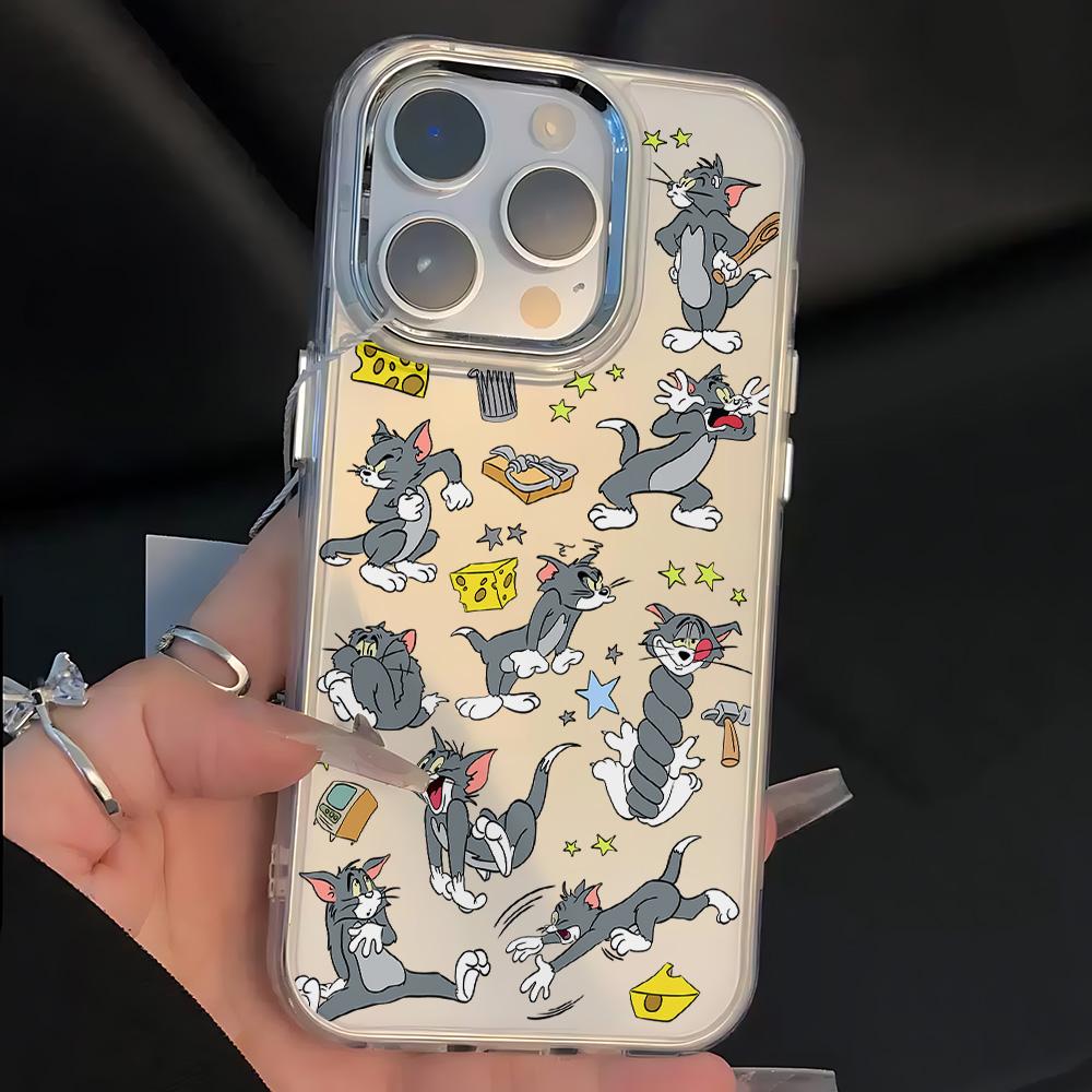 Cartoon T-Tom And J-Jerry Cute Phone Case For Samsung Galaxy A56 A36 A26 A55 A35 A16 A54 A34 A25 A24 A15 A14 A73 A53 A33 4G 5G