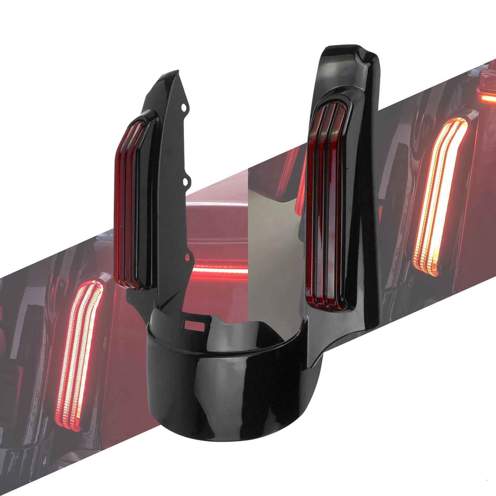 

Удлинитель заднего крыла мотоцикла со светодиодной подсветкой и дымчатой линзой для Harley Touring Electra Street Road Glide FLHR FLHTK 09-13