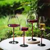 2PCS Red Pulled Stem Crystal Wine Goblet Handmade Personality Red Wine Glass Tasting Cup Home Bar Wedding Party Using