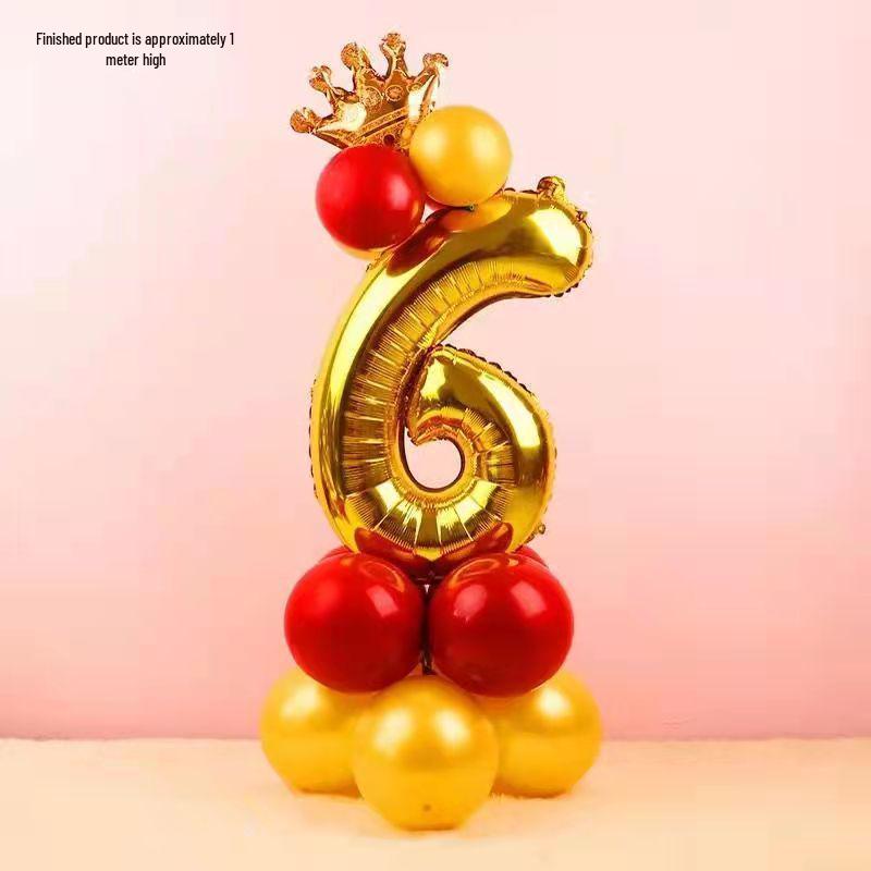 Złote Balony z Cyframi na Urodziny i Imprezy