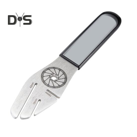 

Ключ для дискового тормоза из нержавеющей стали, простая регулировка, быстрый инструмент для ремонта дискового тормоза, комплект для ремонта горного шоссейного велосипеда серебряный