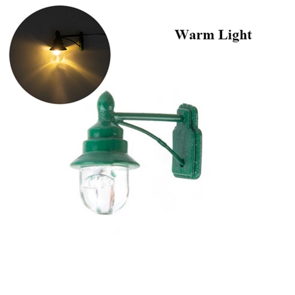 ABS Metal Material Dollhouse Wall Lamp 1.7*1.8cm/2.2*2.7cm Garden Yard Led Light