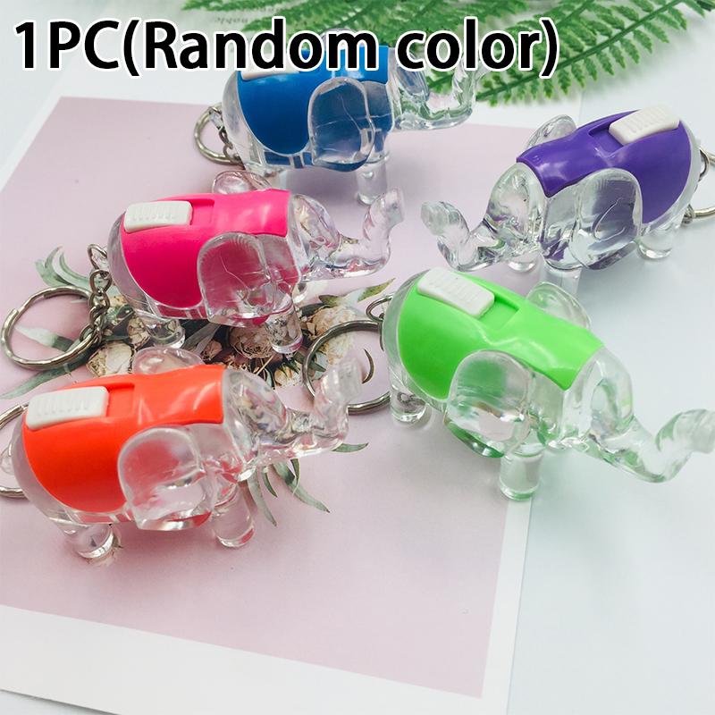 Cartoon Led Light-Up Keychain Creative Bag Charm Light-Up Toy Gift Mini Flashlight