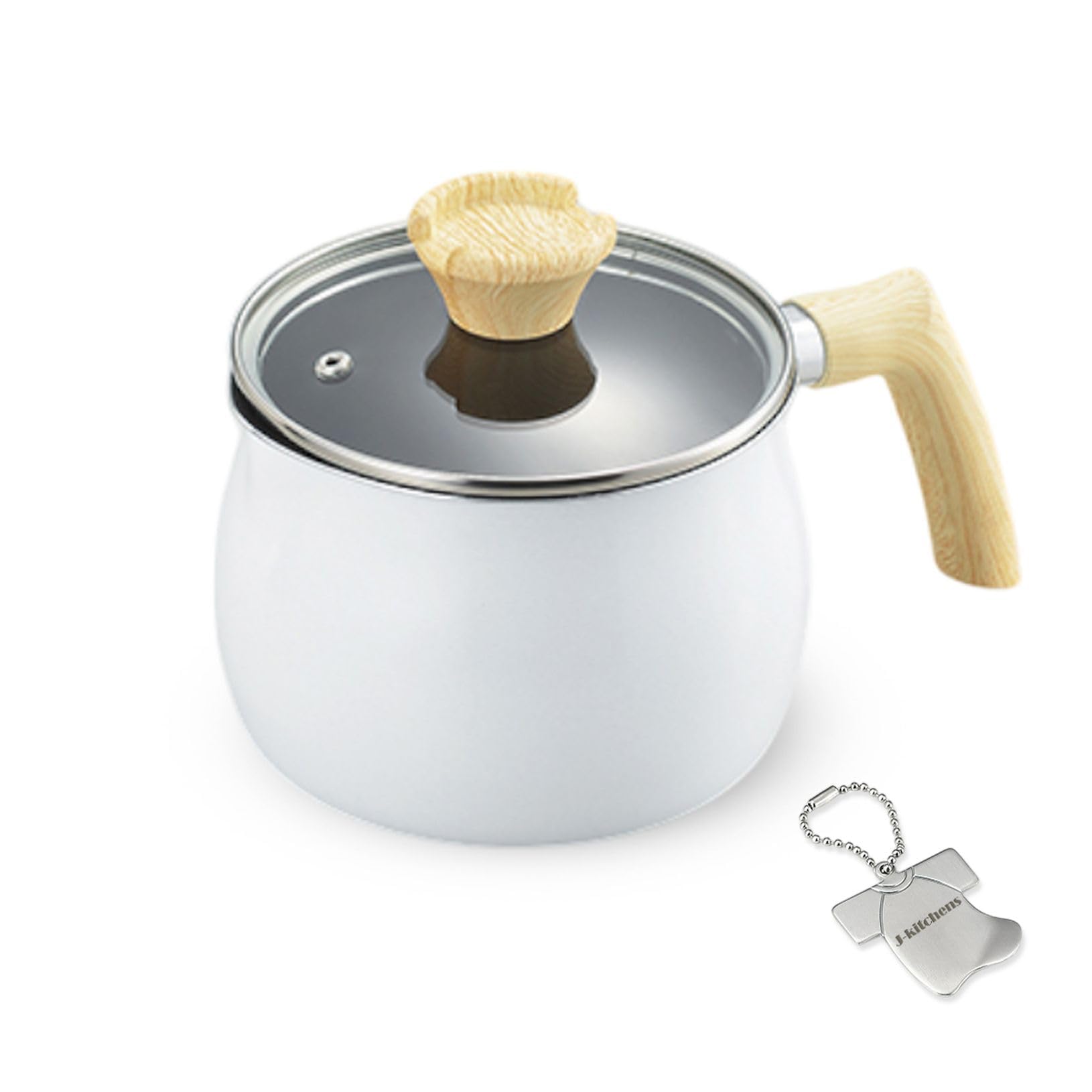 

Handy Cook Pan 15cm IH compatible Gas fluororesin coating Original T included J-kitchens Diamond-coated Kankiri-kun