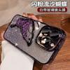 Glitter Quicksand Butterfly Is Suitable for Apple 16ProMax Mobile Phone Case 15 with Its Own Lens Film 14 Advanced Sense 13 Light Luxury
